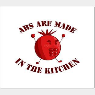 Six-Pack Tomato - Abs are made in the Kitchen Posters and Art